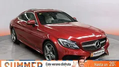 Rojo Usado 2018 Mercedes C220 Coupe | 27.990 € (Precio justo)