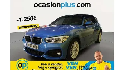 Usado BMW 118 150 CV (110 kW) 2017 Azul Utilitario