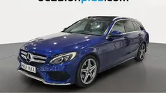 Azul Usado 2018 Mercedes C220 AMG Familiar | 22.710 € (Precio justo)