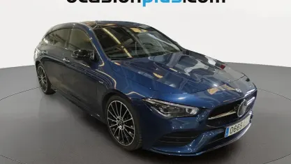 Usado Mercedes CLA200 AMG 150 CV (110 kW) 2021 Azul Coupe