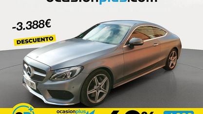 Usado Mercedes C300 AMG 245 CV (180 kW) 2017 Gris Coupe