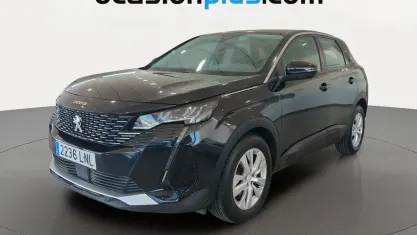 Usado Peugeot 3008 Active 130 CV (95 kW) 2021 Negro SUV