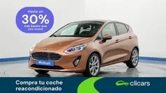 Amarillo Usado 2017 Ford Fiesta Titanium Utilitario | 11.290 € (Precio justo)