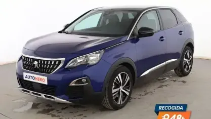 Usado Peugeot 3008 Allure 130 CV (95 kW) 2019 Azul SUV