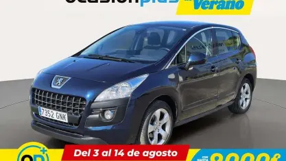 Usado Peugeot 3008 Premium 120 CV (88 kW) 2009 Negro Familiar