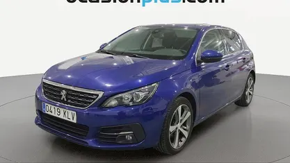Usado Peugeot 308 Allure 110 CV (80 kW) 2018 Azul Utilitario
