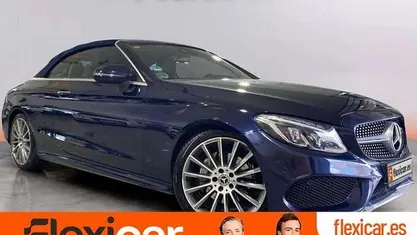 Usado Mercedes C220 170 CV (125 kW) 2017 Azul Descapotable