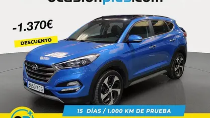 Azul Usado 2017 Hyundai Tucson SUV | 17.130 € (Precio justo)
