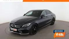 Gris Usado 2015 Mercedes C220 AMG line Berlina | 23.999 € (Precio justo)