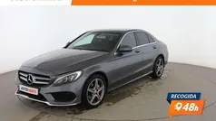 Gris Usado 2017 Mercedes C200 AMG line Berlina | 25.299 € (Precio justo)