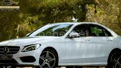 Blanco Usado 2016 Mercedes C220 AMG line Berlina | 18.900 € (Buen precio)