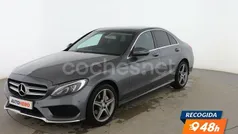 Gris Usado 2017 Mercedes C200 AMG line Berlina | 25.299 € (Precio justo)
