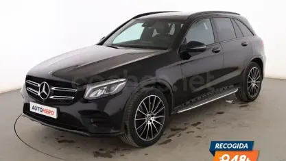 Usado Mercedes GLC220 AMG line 170 CV (125 kW) 2018 Negro SUV
