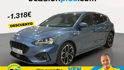 Usado Ford Focus ST-Line 125 CV (91 kW) 2020 Azul Utilitario