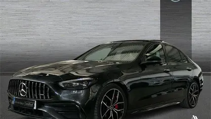 Usado Mercedes C200 AMG line 204 CV (150 kW) 2022 Gris Berlina