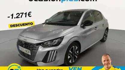 Usado Peugeot 208 Allure 102 CV (75 kW) 2025 Gris Utilitario