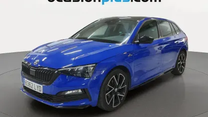 Usado Skoda Scala Monte Carlo 110 CV (80 kW) 2022 Azul Utilitario