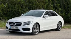Blanco Usado 2015 Mercedes C220 AMG line Berlina | 18.900 € (Precio justo)