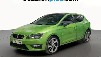 Usado Seat Leon FR 184 CV (135 kW) 2016 Verde Utilitario