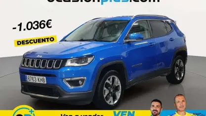 Usado Jeep Compass Limited 170 CV (125 kW) 2018 Azul SUV