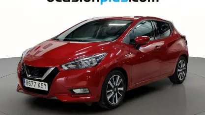 Usado Nissan Micra N-Connecta 101 CV (74 kW) 2019 Rojo Utilitario