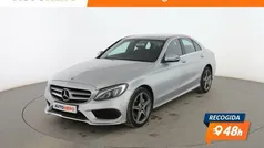 Gris Usado 2017 Mercedes C220 AMG line Berlina | 22.299 € (Precio justo)