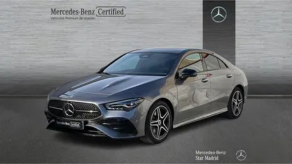 Gris montana, pintura metalizada Usado 2025 Mercedes CLA220 AMG line Berlina | 42.990 € (Precio justo)