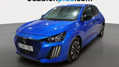 Usado Peugeot 208 Allure 102 CV (75 kW) 2025 Azul Utilitario