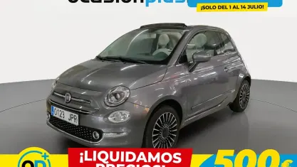 Usado Fiat 500 Lounge 69 CV (50 kW) 2016 Gris Descapotable