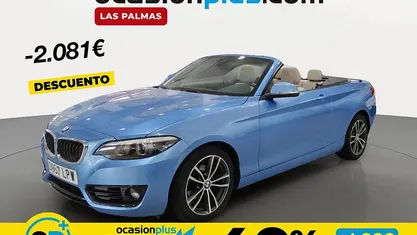 Usado BMW 218 136 CV (100 kW) 2019 Azul Descapotable