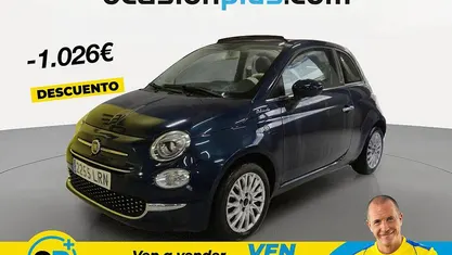 Usado Fiat 500 Dolcevita 70 CV (51 kW) 2021 Azul Descapotable