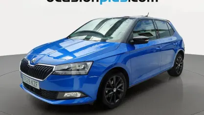 Usado Skoda Fabia 75 HP (55 kW) 2019 Azul Citadino