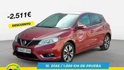 Rojo negro Usado 2015 Nissan Pulsar Tekna Berlina | 11.389 € (Precio justo)