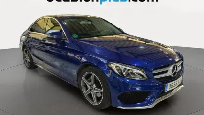Usado Mercedes C220 AMG 170 CV (125 kW) 2018 Azul Berlina