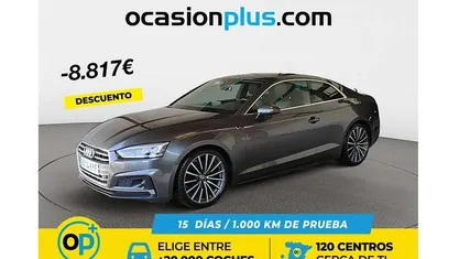 Usado Audi A5 S-Line 190 CV (139 kW) 2019 Gris Coupe