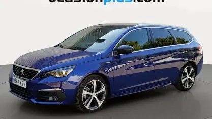 Usado Peugeot 308 SW GT-line 130 CV (95 kW) 2019 Azul Familiar