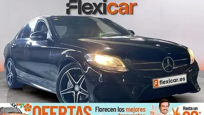 Usado Mercedes C220 AMG line 170 CV (125 kW) 2016 Negro Berlina