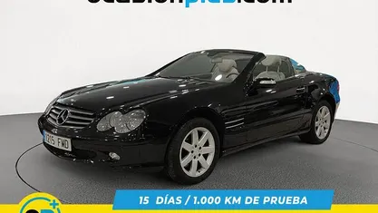 Negro Usado 2007 Mercedes SL500 Descapotable | 18.790 € (Buen precio)
