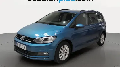 Usado VW Touran Edition 110 CV (80 kW) 2018 Azul Monovolumen