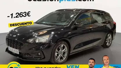 Usado Ford Focus ST-Line 125 CV (91 kW) 2019 Negro Familiar