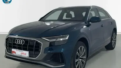 Usado Audi Q8 S-Line 381 CV (280 kW) 2021 Azul SUV