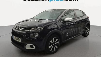 Käytetty Citroën C3 Feel 82 HP (60 kW) 2018 Musta Viistoperä