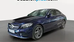 Azul Usado 2018 Mercedes C200 AMG Berlina | 23.900 € (Precio justo)