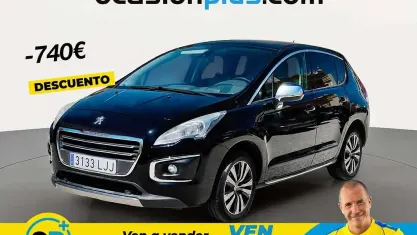 Usado Peugeot 3008 Allure 120 CV (88 kW) 2016 Negro Monovolumen