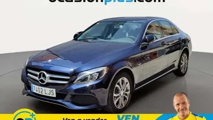 Usado Mercedes C350e 279 CV (205 kW) 2016 Azul Berlina