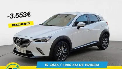 Käytetty Mazda CX-3 Luxury 105 HP (77 kW) 2016 Valkoinen Katumaasturi