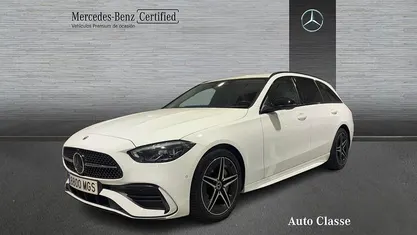 Usado Mercedes C220 AMG line 200 CV (147 kW) 2023 Blanco Familiar