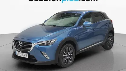 Käytetty Mazda CX-3 Luxury 105 HP (77 kW) 2018 Sininen Katumaasturi