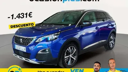 Usado Peugeot 3008 GT-line 131 CV (96 kW) 2020 Azul SUV