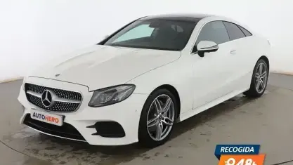 Käytetty Mercedes E220 AMG line 195 HP (143 kW) 2018 Valkoinen Coupe - kaksiovinen